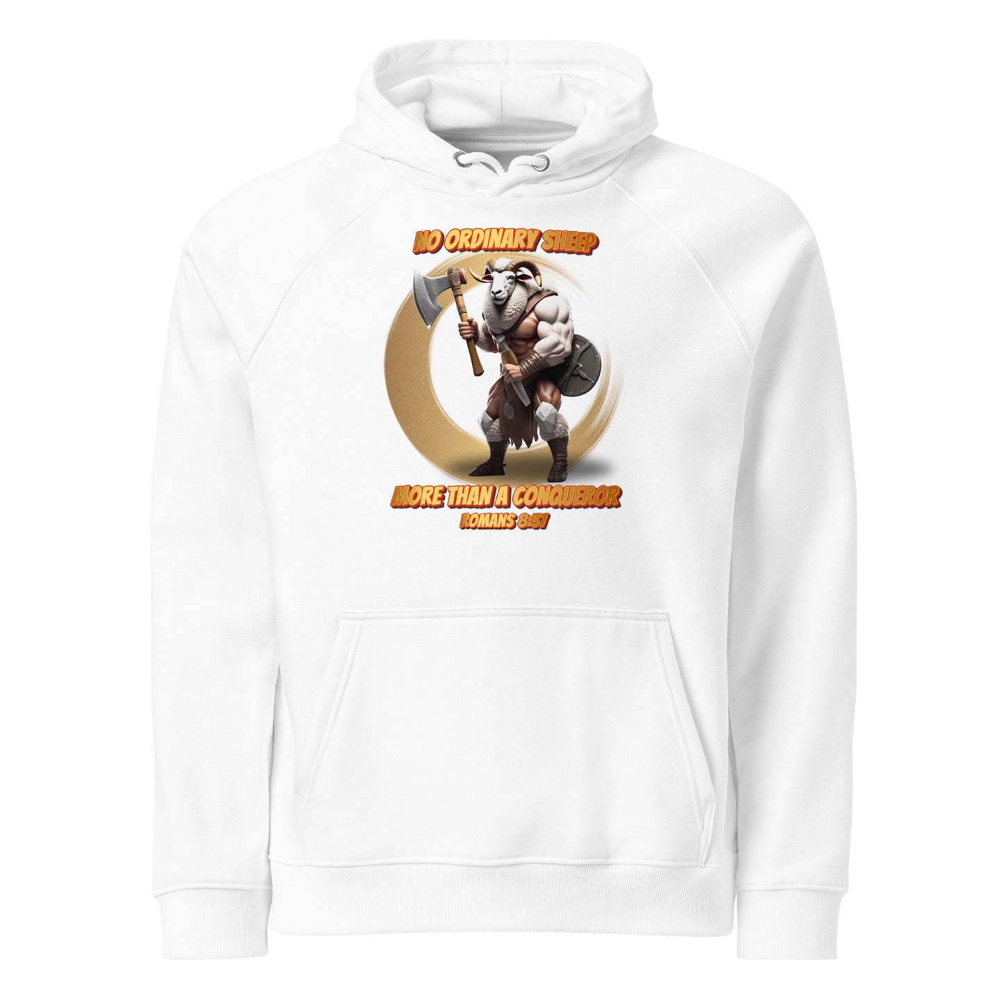 "No Ordinary Sheep" - Unisex Eco Raglan Hoodie