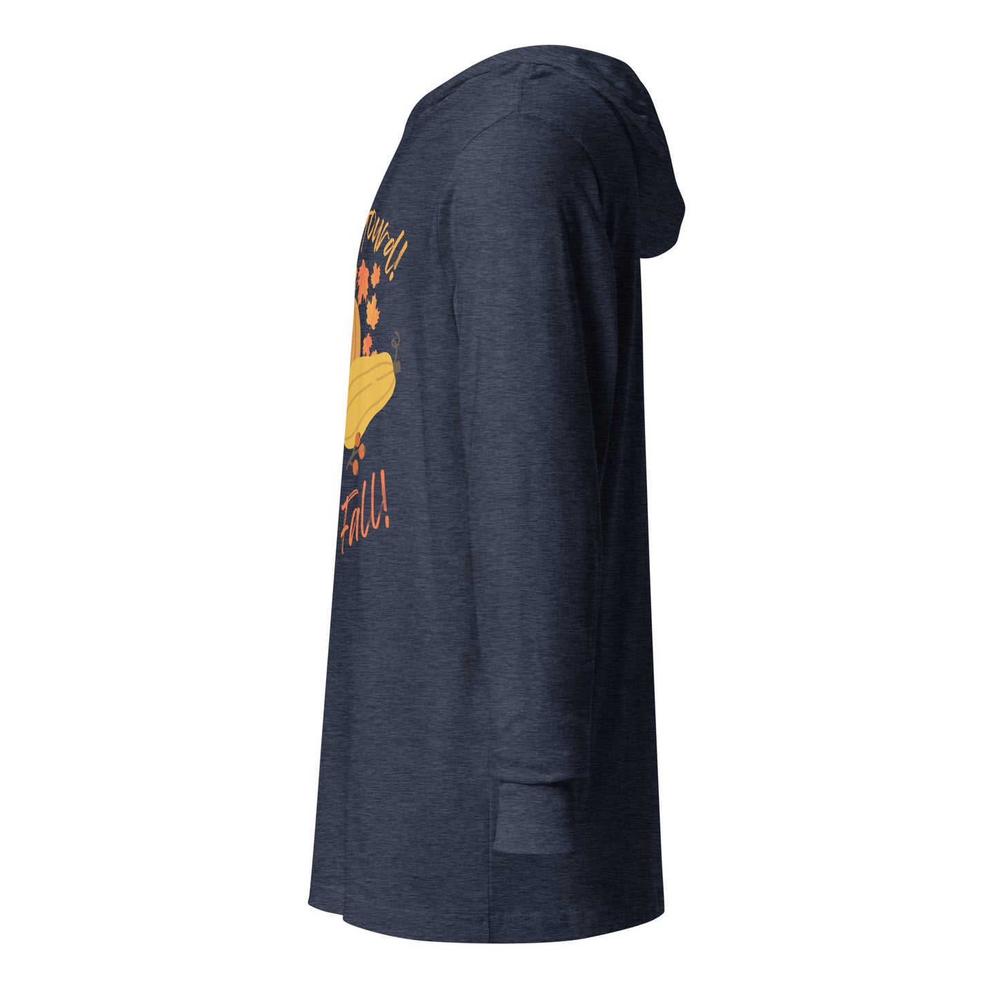 "Oh My Gourd! I Love Fall!" - Hooded long-sleeve tee