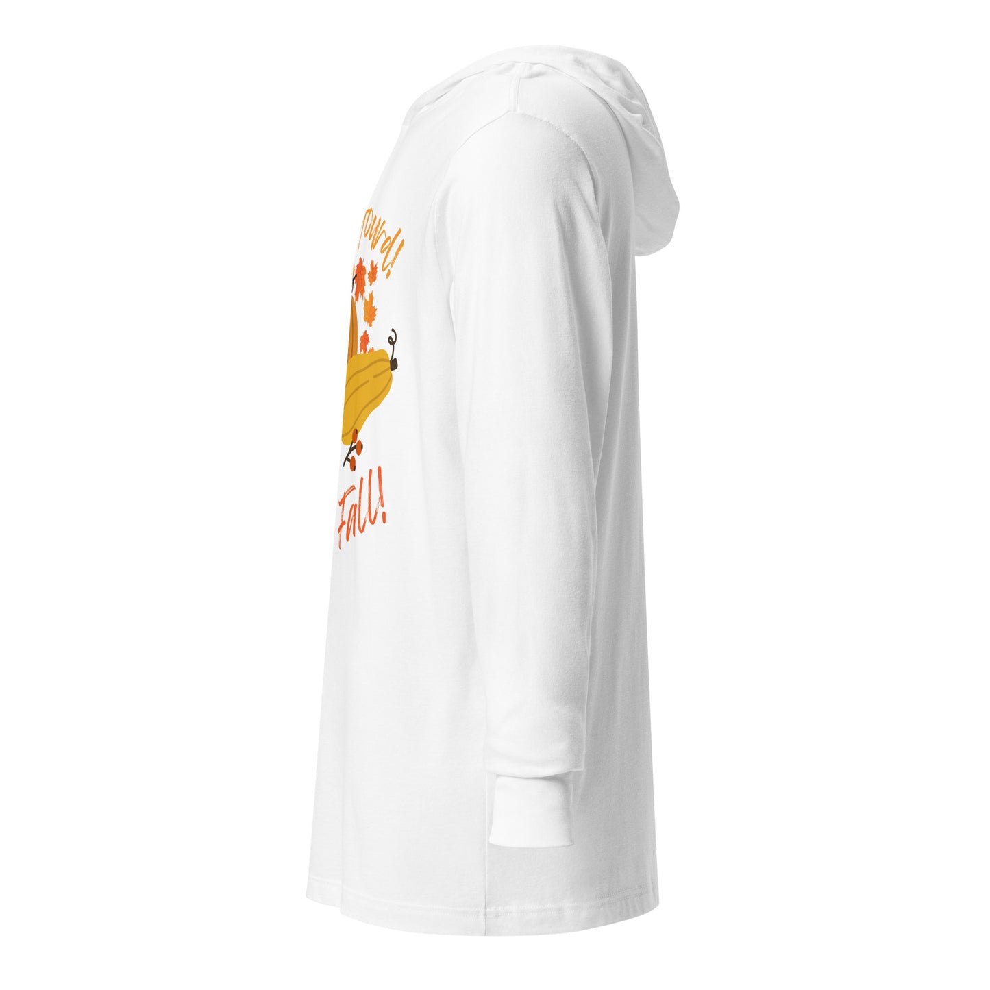 "Oh My Gourd! I Love Fall!" - Hooded long-sleeve tee